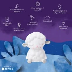Sleepy Friends: Sleepy Sheep Night Light Tonie -Tonies Nightlightfeatures